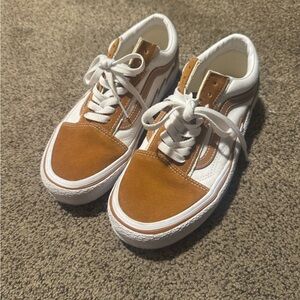 Vans Classic White/Brown Sneakers - 8
